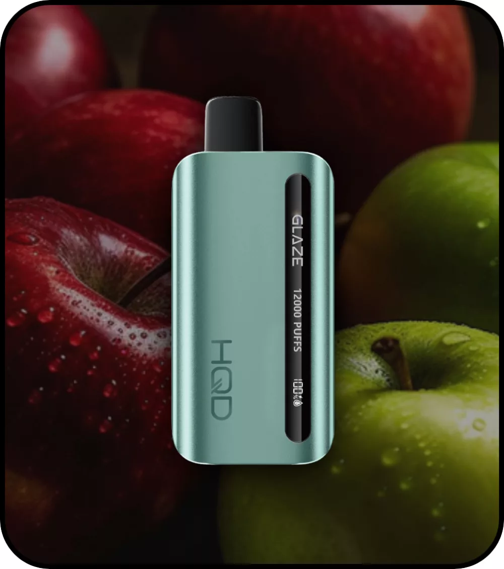 HQD GLAZE 12000 - Double Apple 2% - RECHARGEABLE