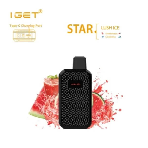 Lush Ice by IGET Star -(7000 Puffs)Type C rechargeable