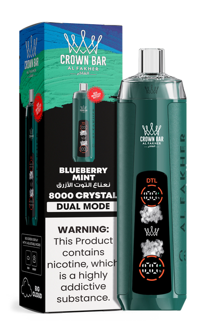 Al Fakher Crystal 8000 Puffs Disposable Vape | Dual Mode