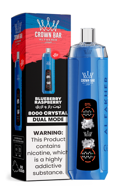 Al Fakher Crystal 8000 Puffs Disposable Vape | Dual Mode
